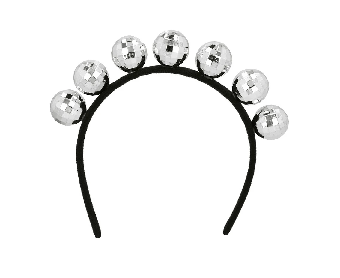 Zestaw Disco (diadem, okulary, naszyjnik, pierścionek i kolczyki)